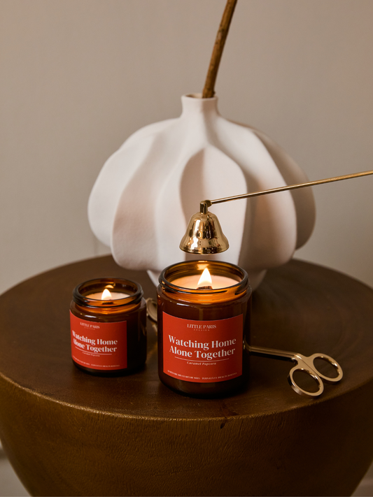 Lumânare parfumată Amber - Watching Home Alone Together - Popcorn • Unt • Sare