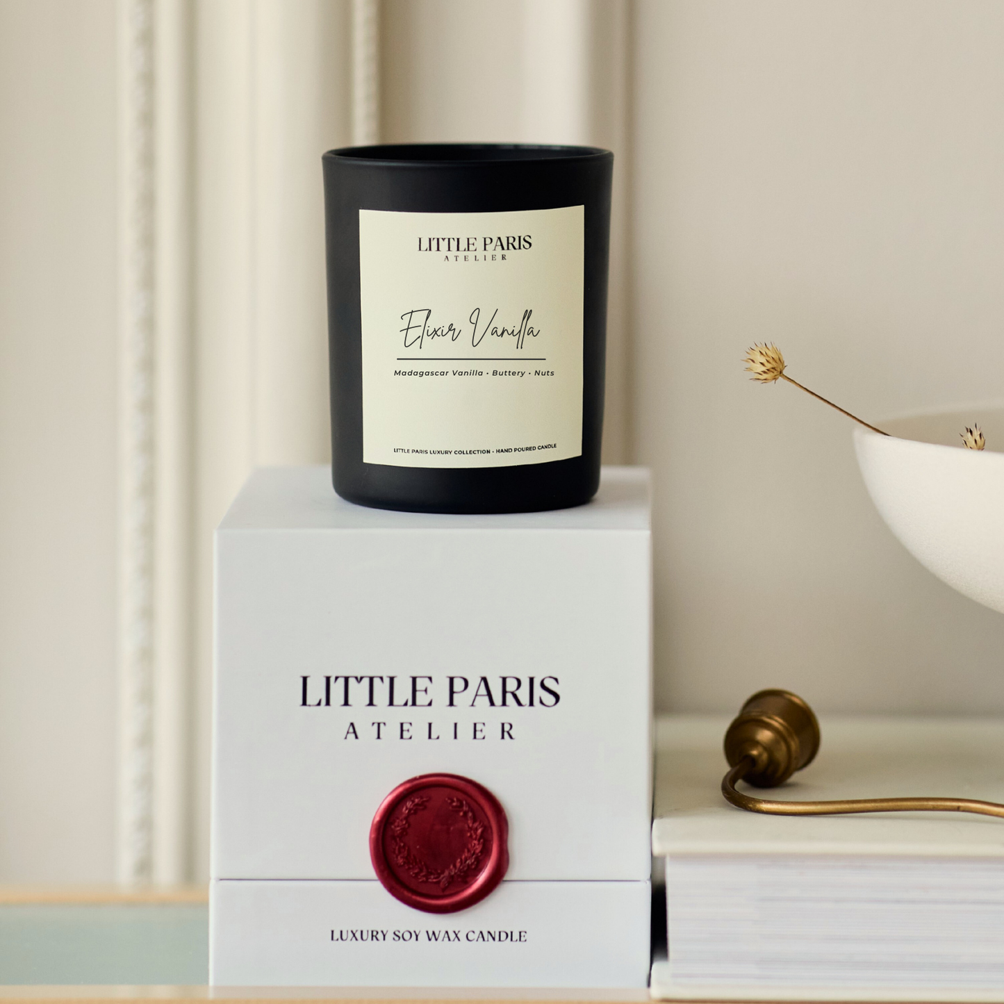 Lumânare parfumată Elixir Vanilla - Vanilie de Madagascar • Nucşoara • Unt