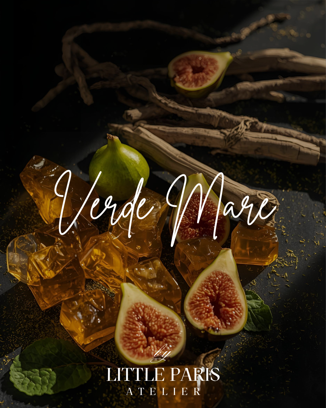 Lumânare parfumată Verde Mare - Ambra • Smochine • Vetiver