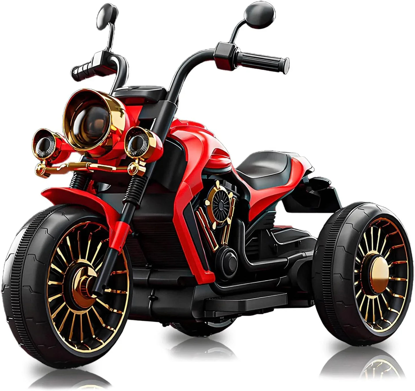 Motocicleta electrica Timebox, Functie mers inainte/inapoi, Faruri, Claxon, Rosu