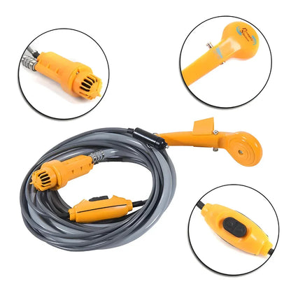 Duș Portabil pentru Mașină - 12V - Galben, Factory