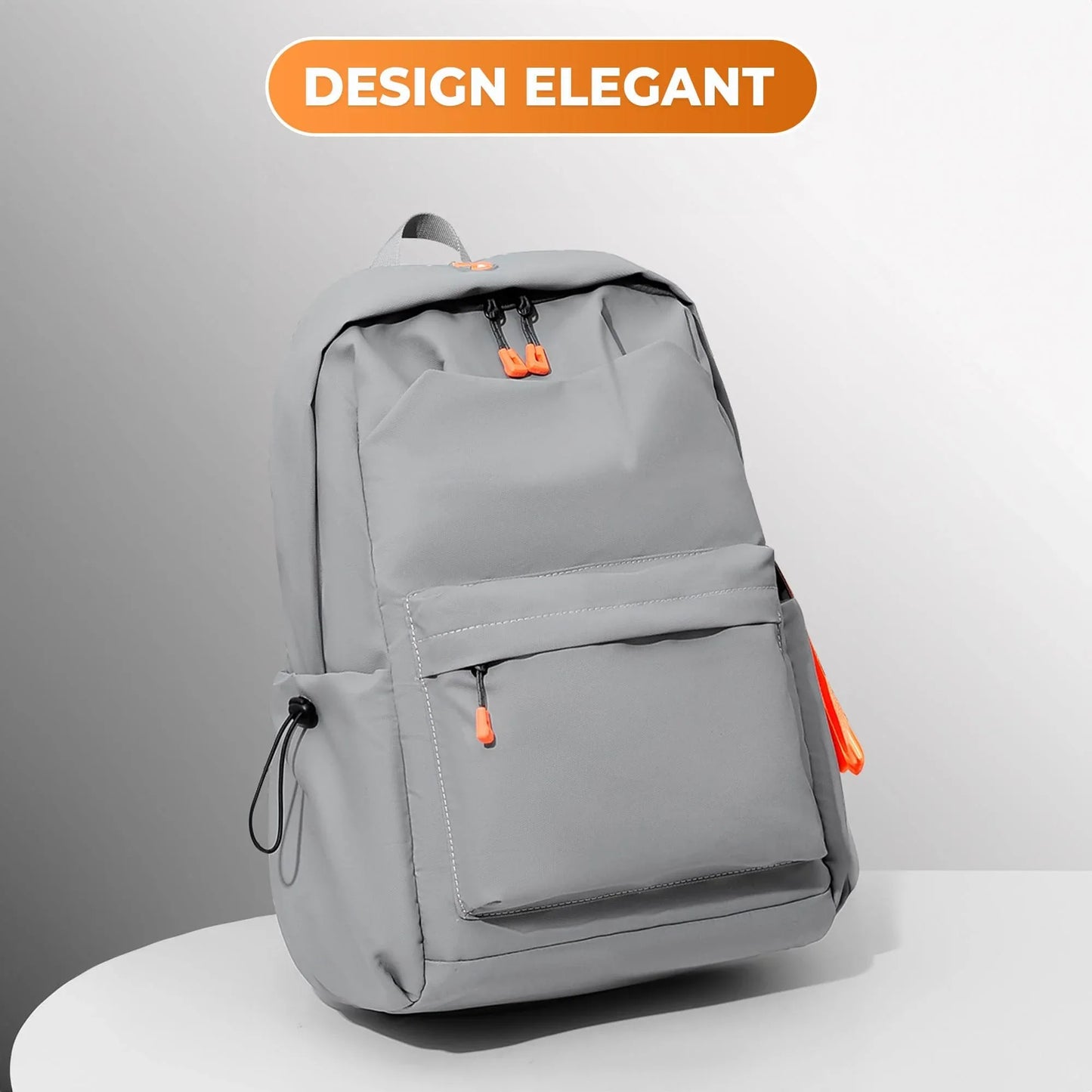 Ghiozdan Timebox, Waterproof, Impermeabil, pana la 16 inch, 3 compartimente, Gri