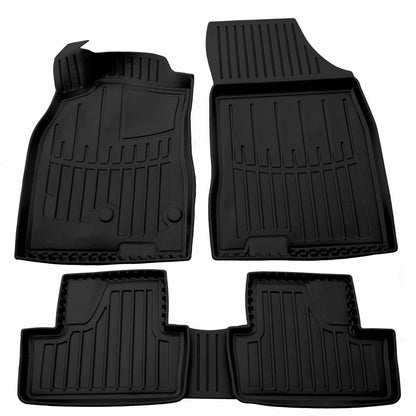 Set covorase auto cauciuc tip tavita pentru renault megane iii (hatchback) (2008-2015)