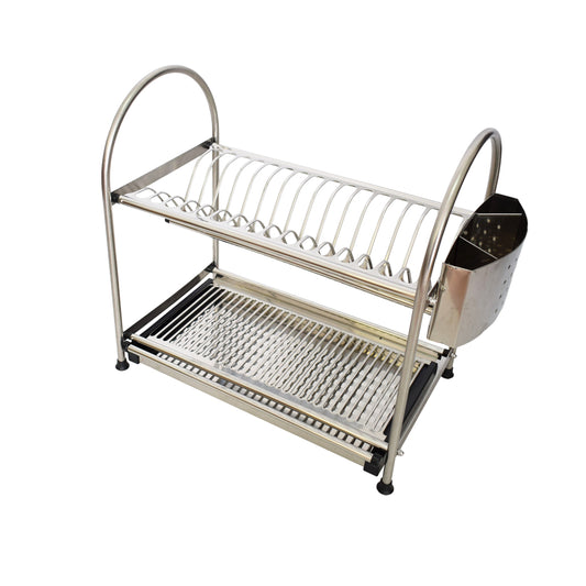 Scurgator, picurator vase, etajat, Inox, Naimeed D3374, 16 farfurii, 44 x 45 x 26.5 cm