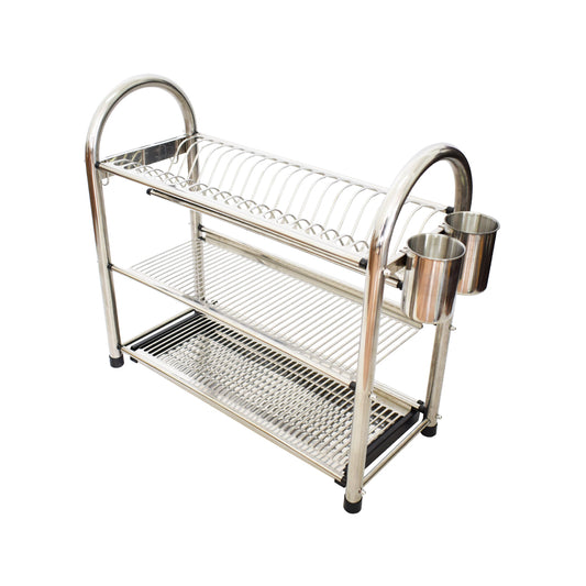 Scurgator, picurator vase, etajat, Inox, Naimeed D3381, 20 farfurii, 55 x 59 x 25 cm