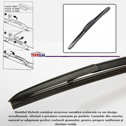 Ștergătoare BMW Seria 3 E36 (1990–1999) Hibrid | Set Față – TeamCar®
