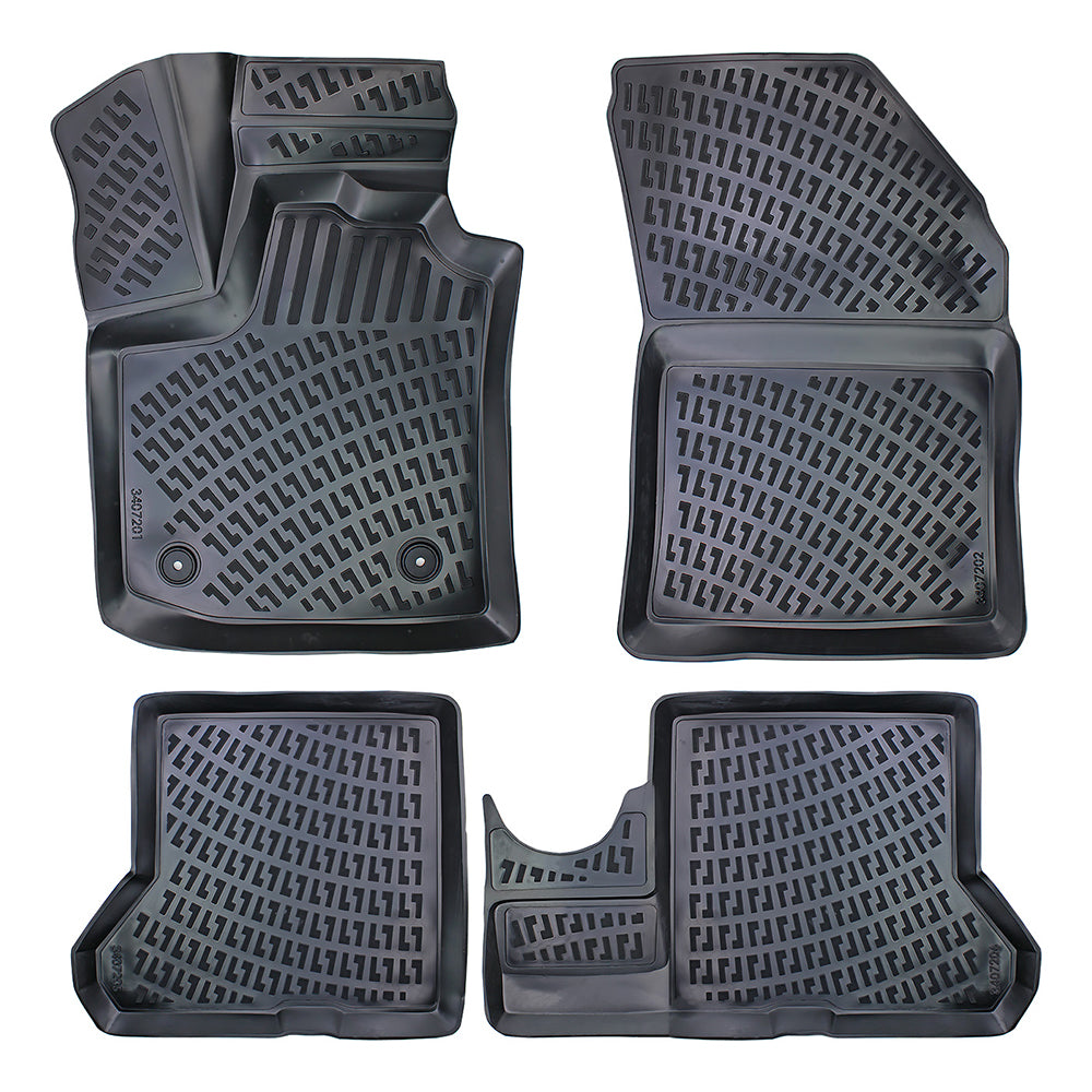 Set covorase auto cauciuc tip tavita pentru dacia dokker 2012-2021