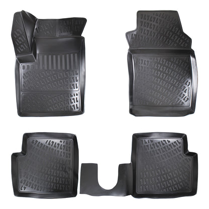 Set covorase auto cauciuc tip tavita pentru fiat 500 2007-