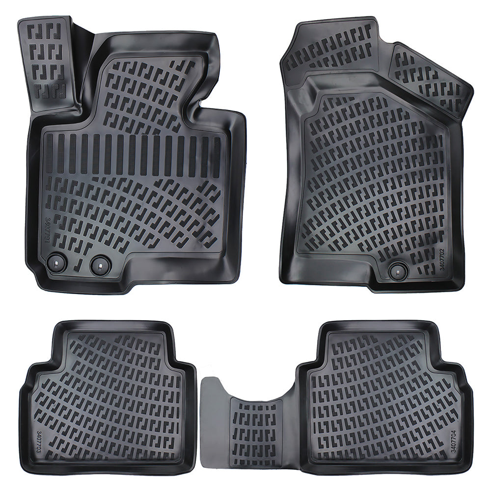 Set covorase auto cauciuc tip tavita pentru hyundai ix35 / tucson ii 2009-2015
