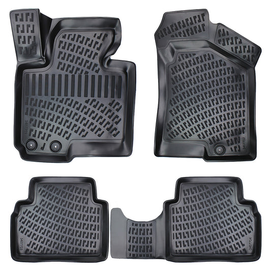 Set covorase auto cauciuc tip tavita pentru hyundai ix35 / tucson ii 2009-2015