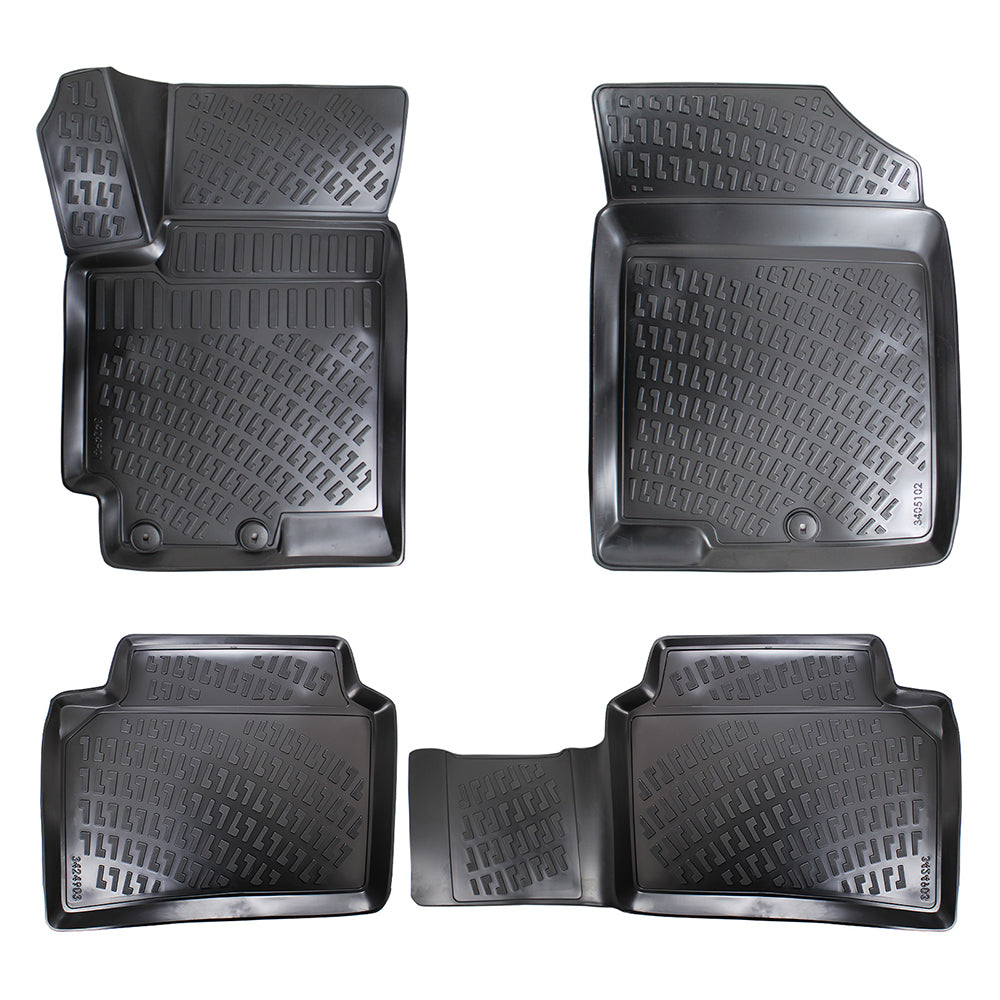 Set covorase auto cauciuc tip tavita pentru kia rio iv hb 2017-