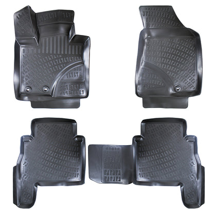 Set covorase auto cauciuc tip tavita pentru kia sorento ii 2010-2015