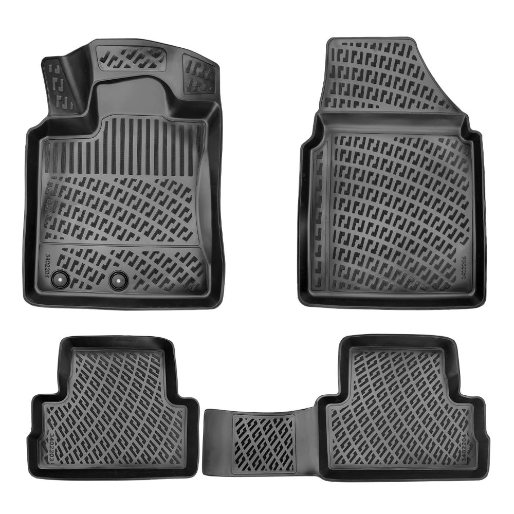 Set covorase auto cauciuc tip tavita pentru nissan qashqai i (j10) 2006-2013