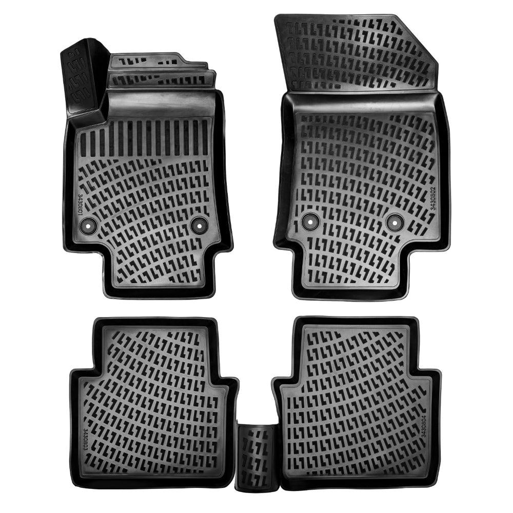 Set covorase auto cauciuc tip tavita  pentru opel crossland x 2017-2020