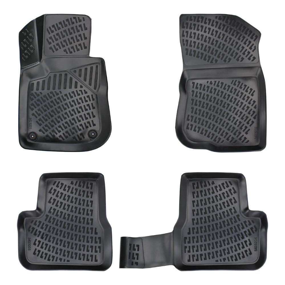 Set covorase auto cauciuc tip tavita pentru peugeot 208 i 2012-2019