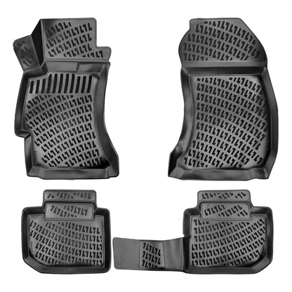 Set covorase auto cauciuc tip tavita pentru subaru impreza iii 2007-2012