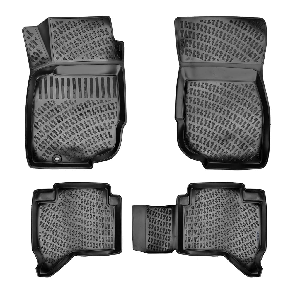 Set covorase auto cauciuc tip tavita pentru toyota hilux vii 2004-2015