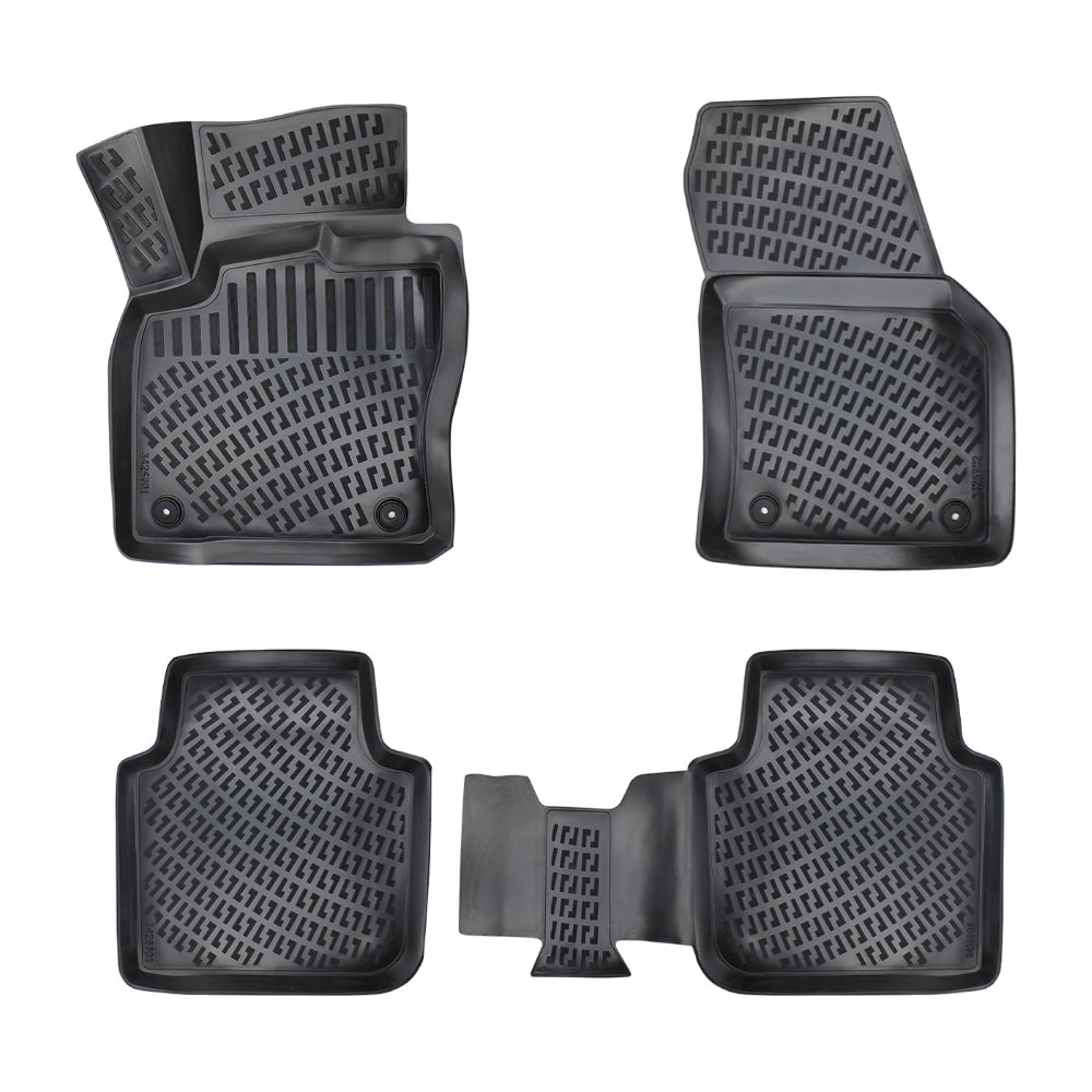 Set covorase auto cauciuc tip tavita pentru vw tiguan ii all space (bw) 2016-