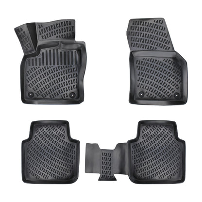 Set covorase auto cauciuc tip tavita pentru vw tiguan ii all space (bw) 2016-