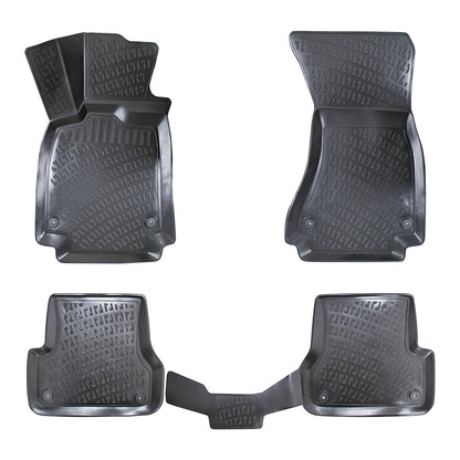 Set covorase auto cauciuc tip tavita pentru audi a6 c7 (4g) 2011-2015 / c7 facelift 2015-2018