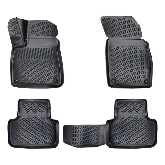 Set covorase auto cauciuc tip tavita pentru audi q7 ii (4m) 2015-