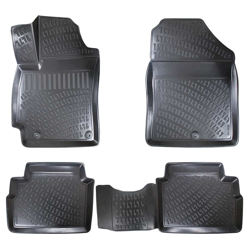 Set covorase auto cauciuc tip tavita  pentru hyundai elantra vi 2015-2020