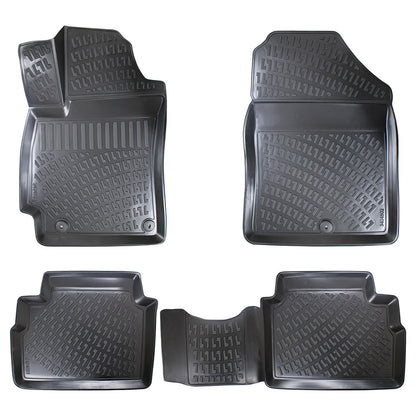 Set covorase auto cauciuc tip tavita  pentru hyundai elantra vi 2015-2020