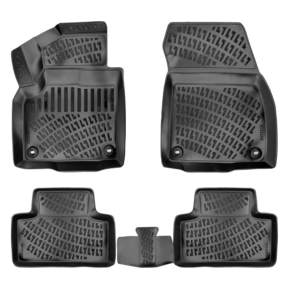 Set covorase auto cauciuc tip tavita pentru land rover range rover evoque (l538) 2011-2018