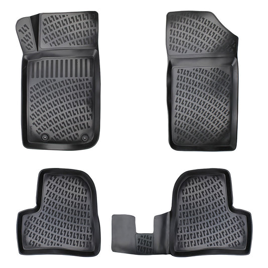Set covorase auto cauciuc tip tavita  pentru peugeot 206 / 206+ 1999-2014