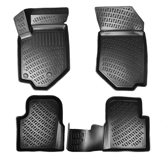Set covorase auto cauciuc tip tavita pentru peugeot 208 ii 2019-