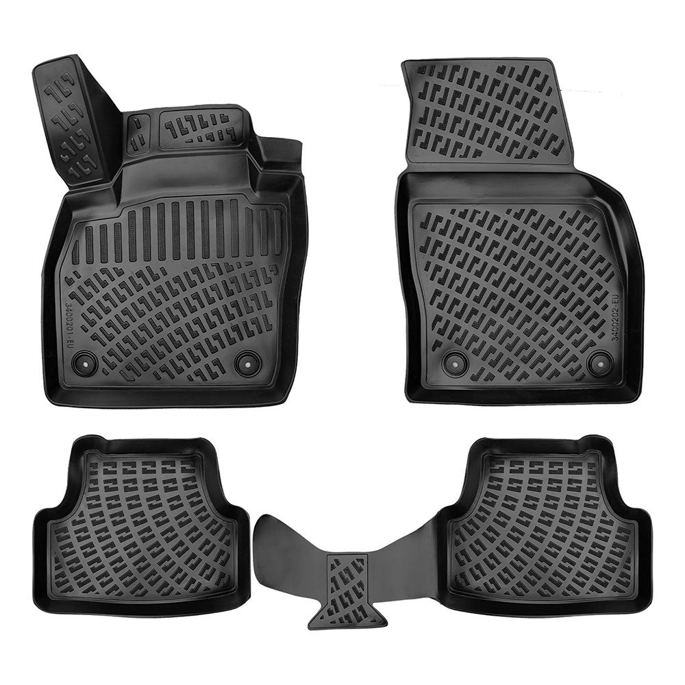 Set covorase auto cauciuc tip tavita pentru vw polo vi (aw / bz) 2017-