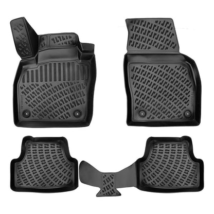 Set covorase auto cauciuc tip tavita pentru vw polo vi (aw / bz) 2017-