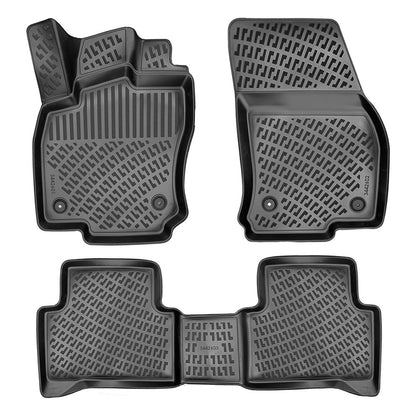 Set covorase auto cauciuc tip tavita pentru vw touran ii (5t) 2015-