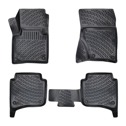 Set covorase auto cauciuc tip tavita pentru vw touareg ii (7p) clima 4 zone 2010-2018