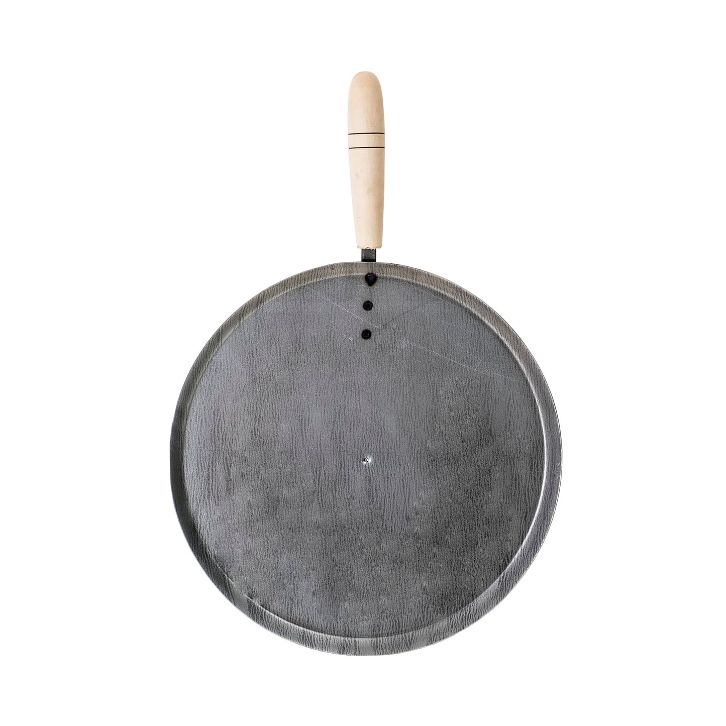 Tava rotunda pentru copt legume, diametru 30 cm, cu maner lemn / 3890