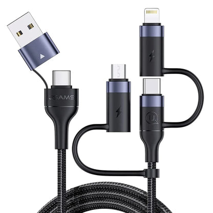 Cablu Date si Incarcare Rapida Usams, 5 in 1, 60W, 1,2m, QC 3, USB, Type-C