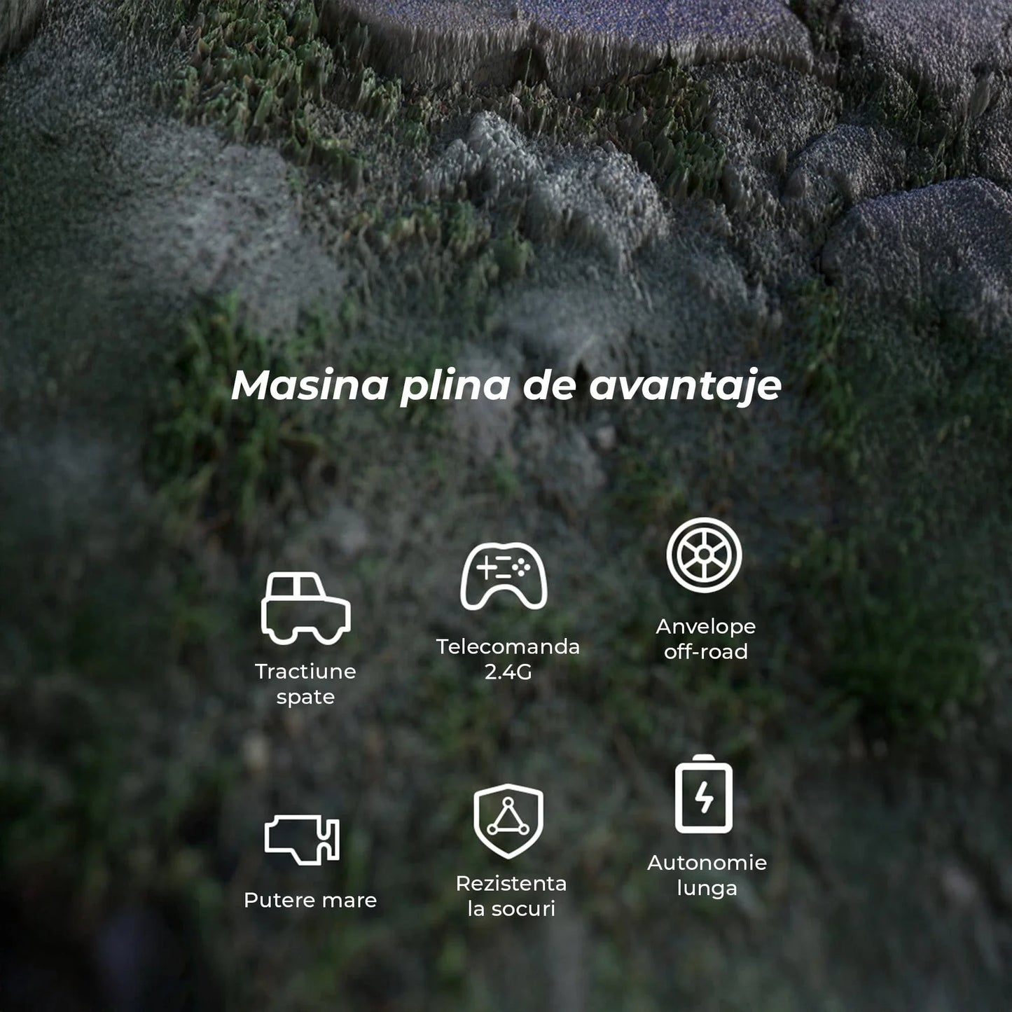 Masina cu telecomanda RC Timebox, 2,4G, 4x4 off-road, Gesturi + Telecomanda dubla, Drift lateral, Cascadorii, Sasiu aliaj rezistent, Lumini LED, Incarcare USB, 7-14 ani, Albastru - 221.ro