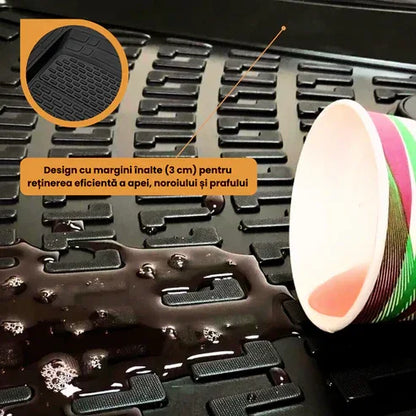 Covorase Auto TeamCar® Kia Optima JF (2015-2020) - Negru - Cauciuc Rezistent Tip Tavita - 221.ro