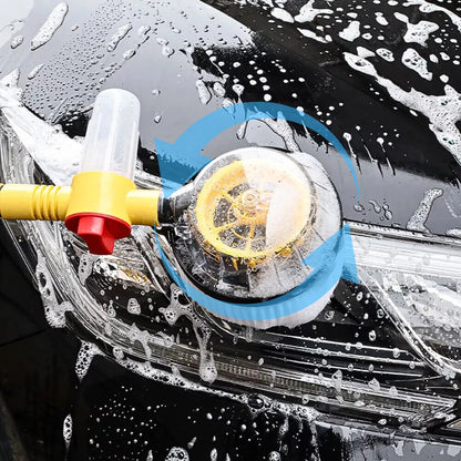 Perie Rotativă pentru Spălare Auto APF® – Spumare Automată, Mâner Lung 100cm, Curățare 360°, Presiune Ridicată