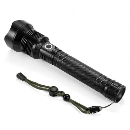 Lanternă Tactică LED XHP70 – 10.000 Lumeni, Zoom, 3 Moduri, USB Reîncărcabilă, Rezistență la Temperatură Scăzută, IPX5