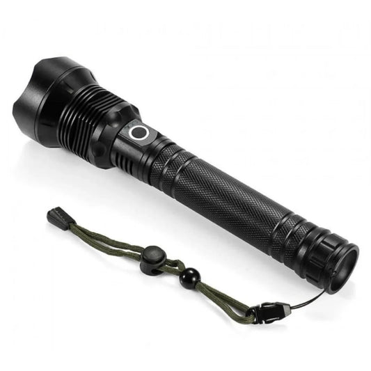 Lanternă Tactică LED XHP70 – 10.000 Lumeni, Zoom, 3 Moduri, USB Reîncărcabilă, Rezistență la Temperatură Scăzută, IPX5