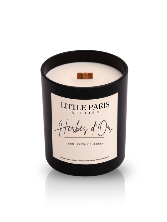 Lumânare parfumată Herbes d'Or - Salvie • Petitgrain • Lamaie
