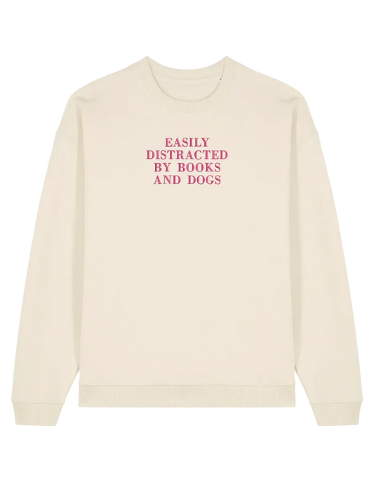 Distracted sweatshirt bookish
