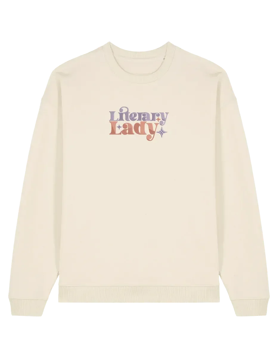 Lady sweatshirt bookish