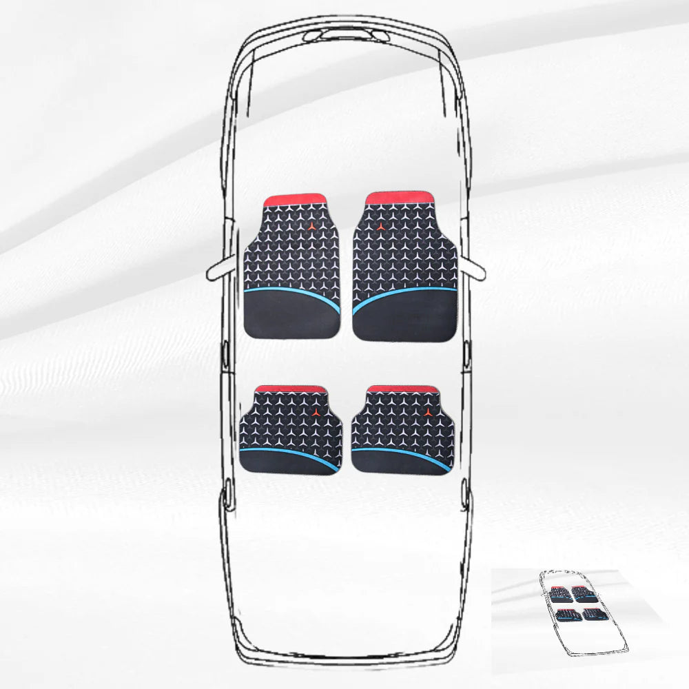 Covorașe Universale Mercedes-Benz – Design Abstract Stea 3 Colțuri