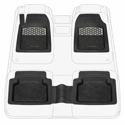 Covorase Auto Tip Tavita Compatibile Toyota Avensis T25 (2003-2009) Silver