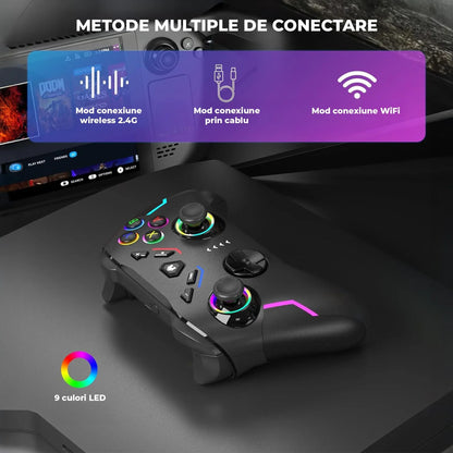 Controller Wireless Timebox, Nintendo Switch si Steam Deck, Negru