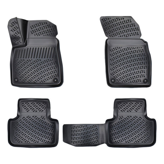Set covorase auto cauciuc tip tavita pentru audi q7 ii (4m) 2015-
