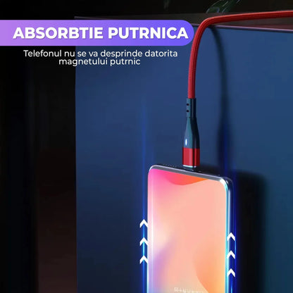 Cablu de date si Incarcare Rapida, 6 in 1, 60W, 2m, QC 3, USB, Type C, Rosu