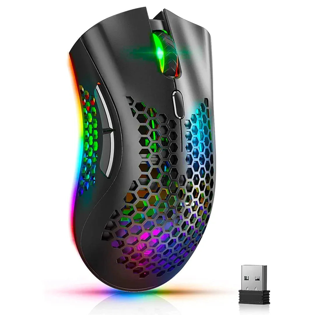 Mouse gaming wireless Timebox, ultrausor 95g, FastCharge, USB, 4 GHz, Negru
